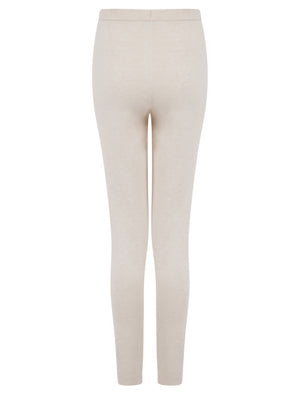BEIGE STAR KNIT LOUNGEWEAR SET