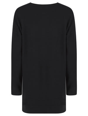 BLACK STAR KNIT LOUNGEWEAR SET