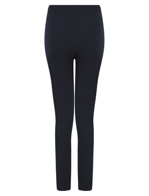 NAVY HOODED TWO POCKET KNITTED LOUNGEWEAR SET