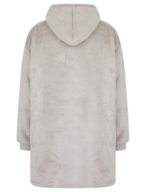 GREY TEDDY OVERSIZED SNUGGLE HOODIE