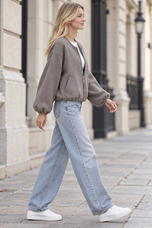 STONE SOFT BOMBER JACKET