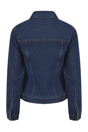 INDIGO WASH COTTON STRETCH DENIM JACKET