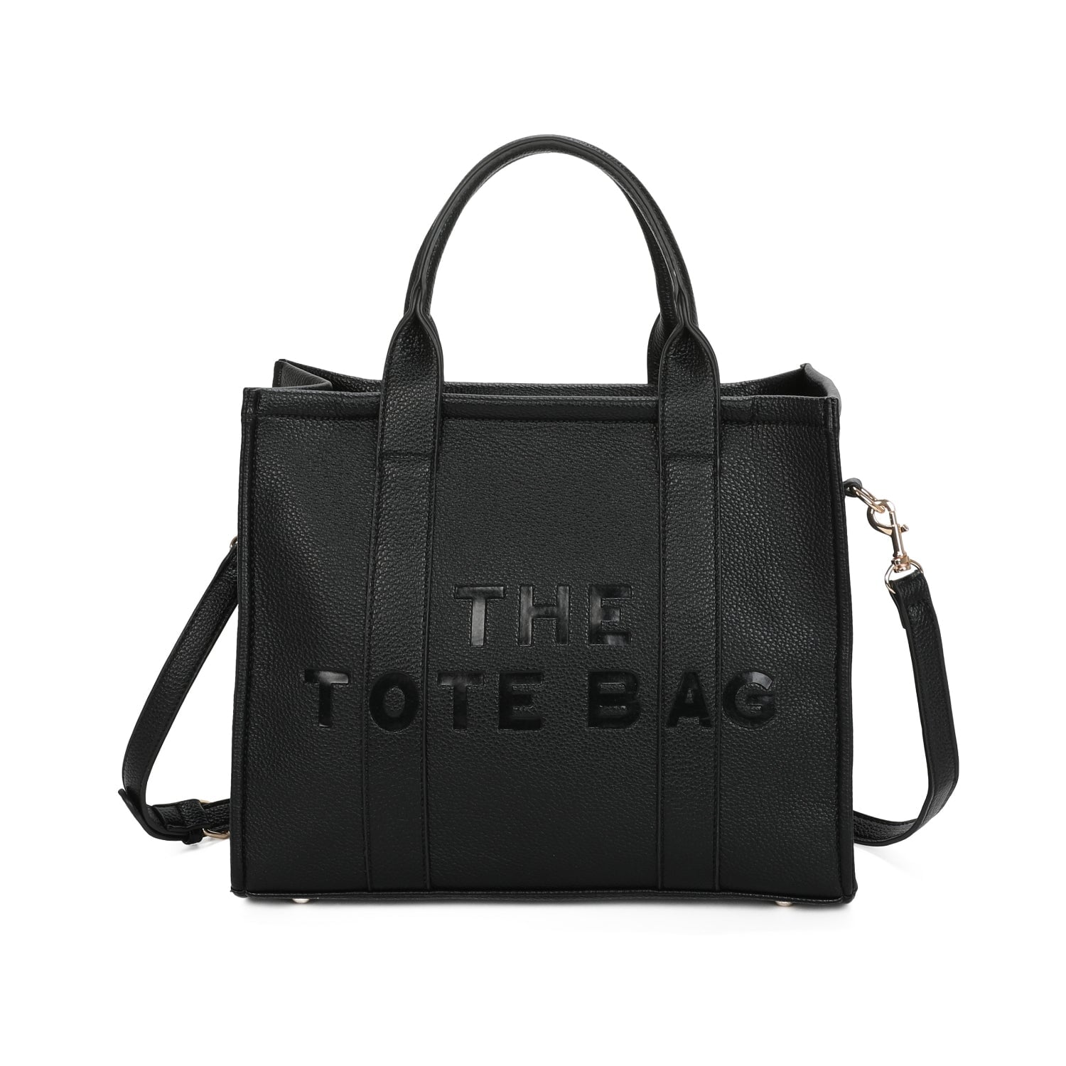 BLACK LARGE TOTE BAG
