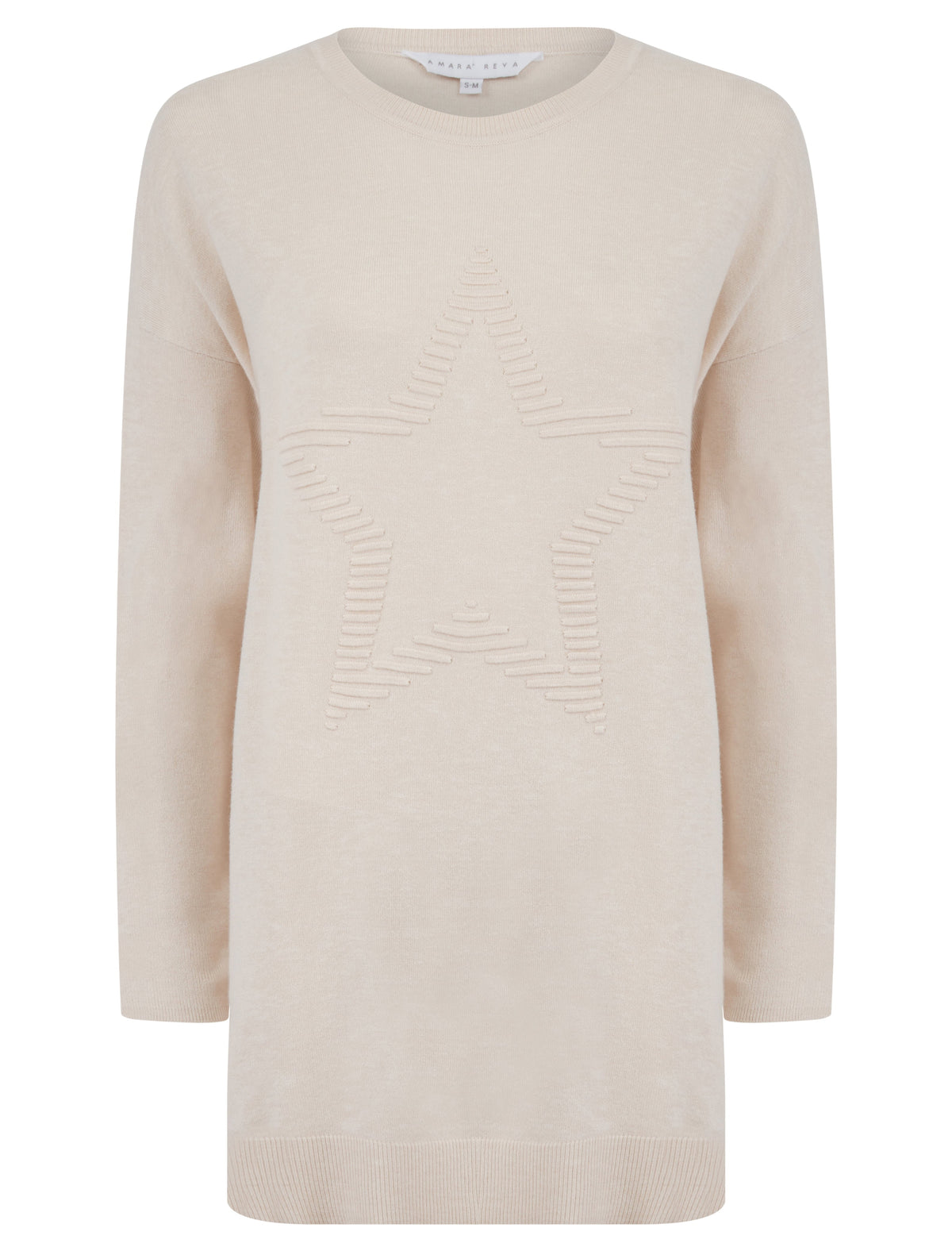 BEIGE STAR KNIT LOUNGEWEAR SET