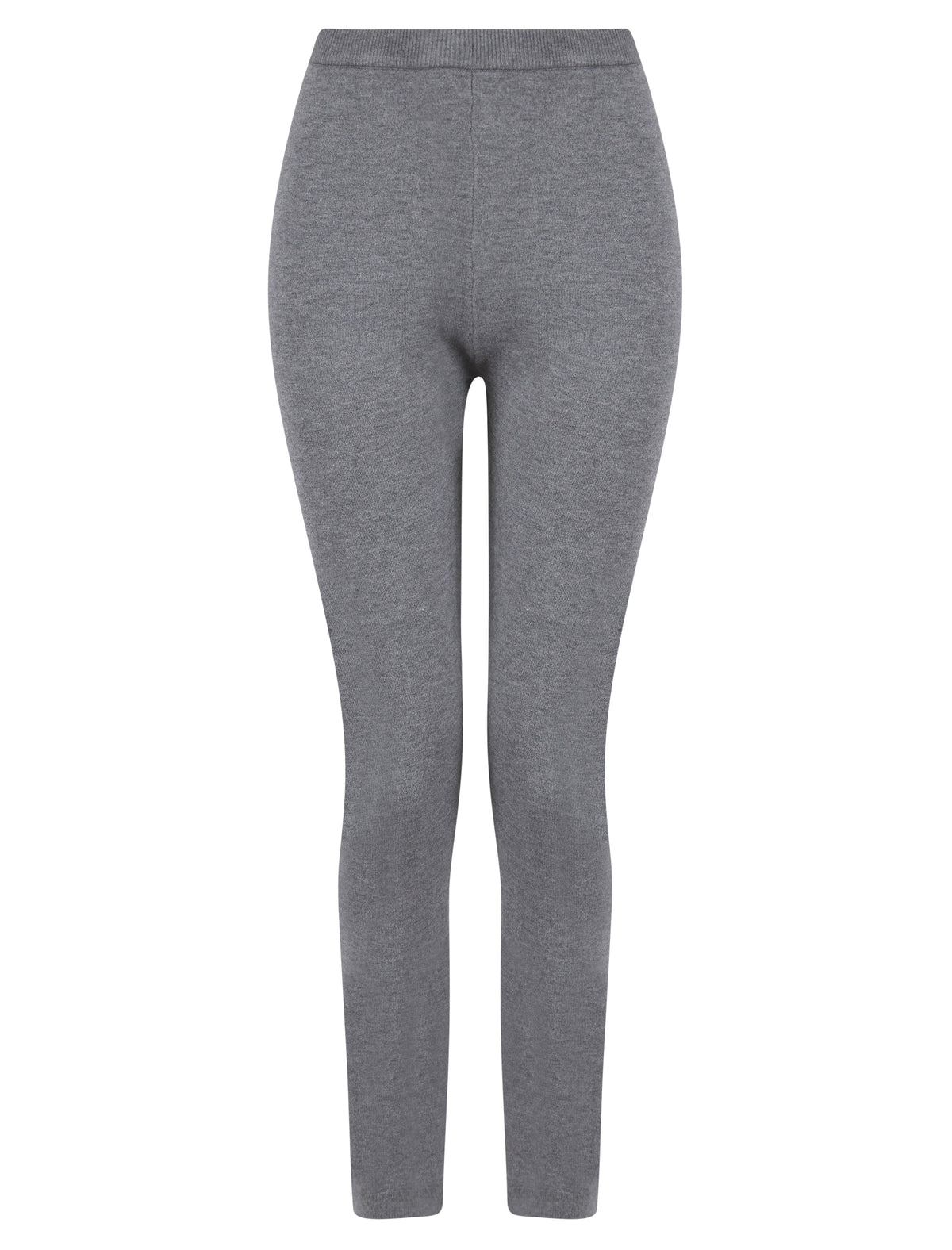 ANTHRACITE HOODED TWO POCKET KNITTED LOUNGEWEAR SET