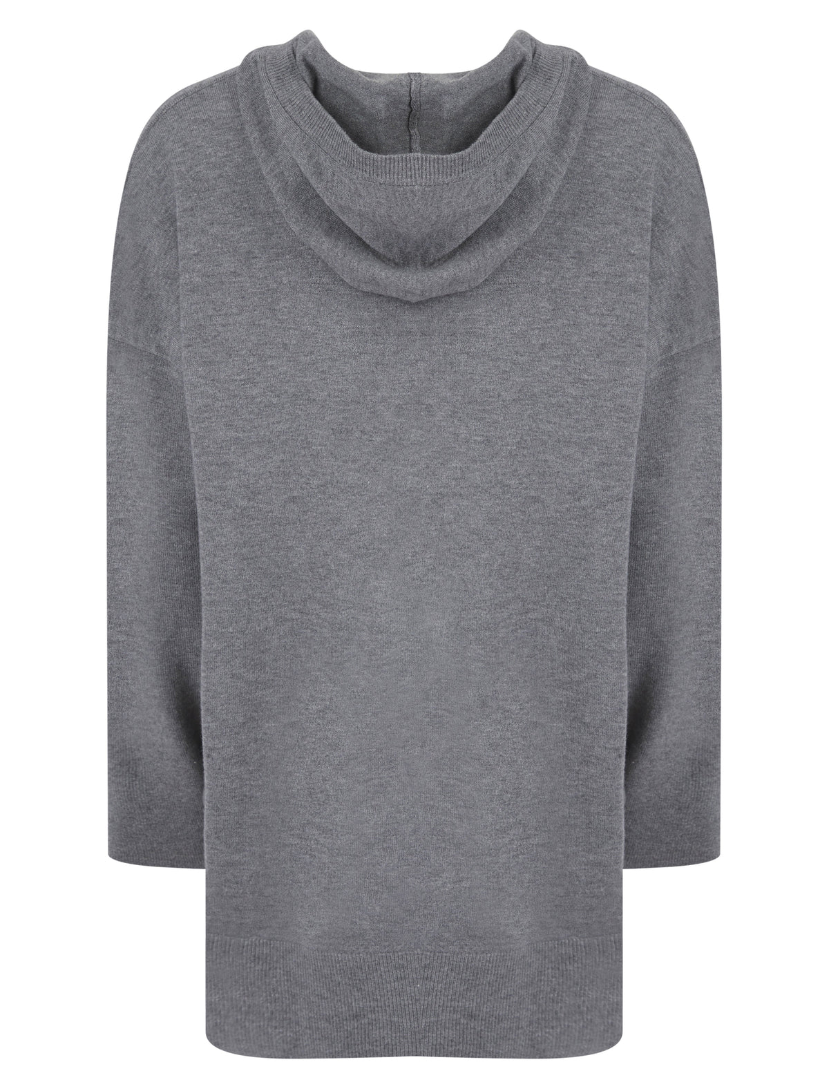 ANTHRACITE HOODED TWO POCKET KNITTED LOUNGEWEAR SET