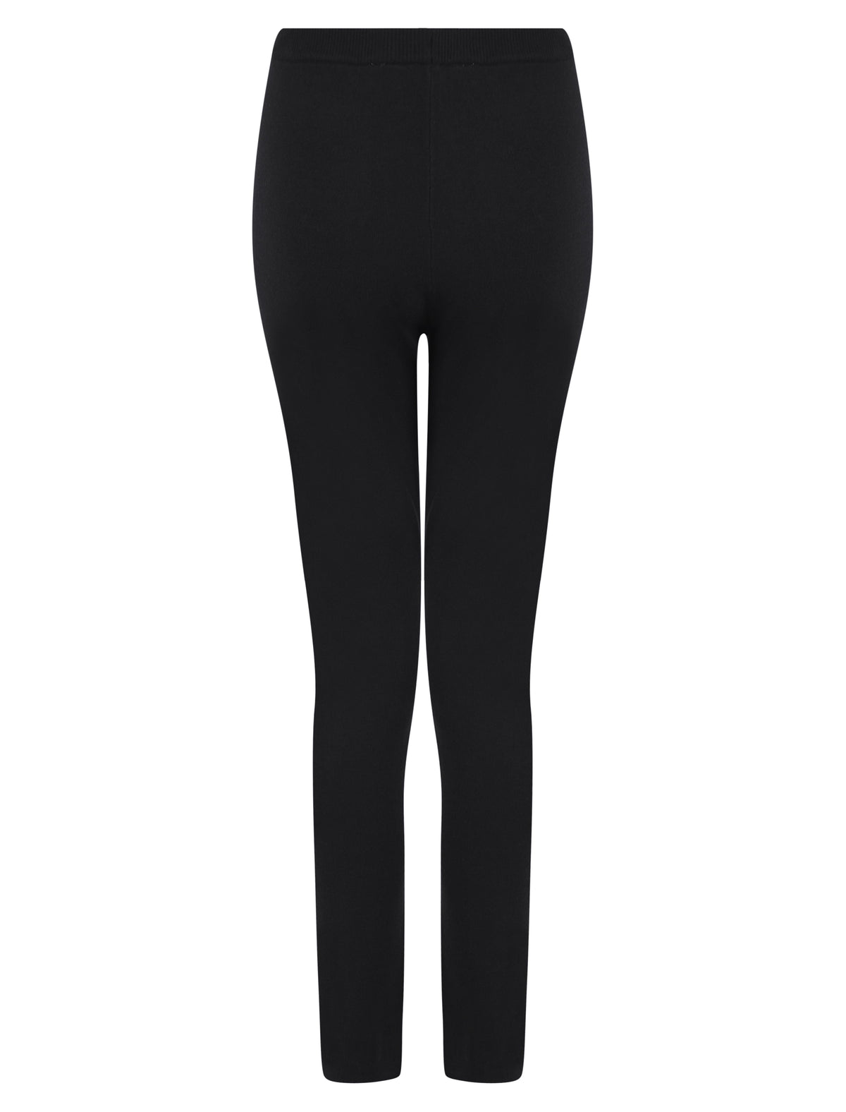 BLACK HOODED TWO POCKET KNITTED LOUNGEWEAR SET