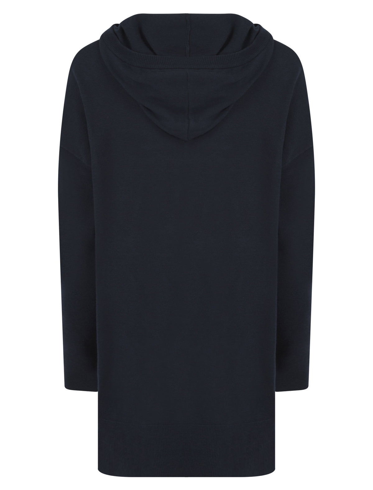 NAVY HOODED TWO POCKET KNITTED LOUNGEWEAR SET