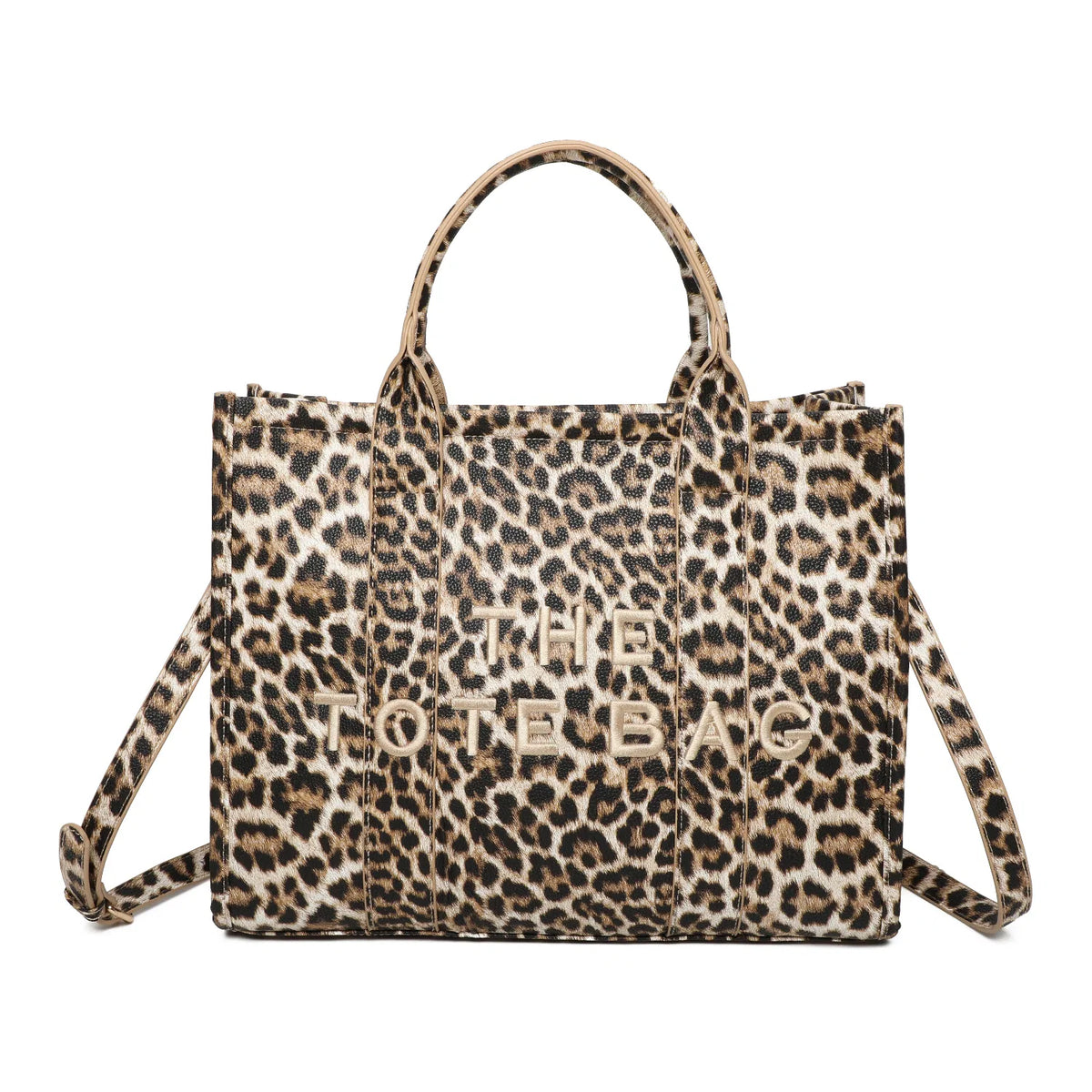 ANIMAL LIGHT BROWN TOTE BAG