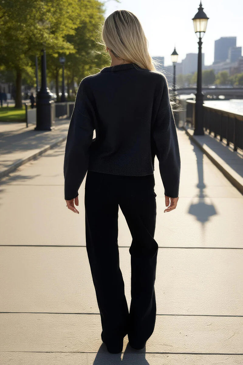 AX PARIS MULTI ARGYLE CREW NECK JUMPER