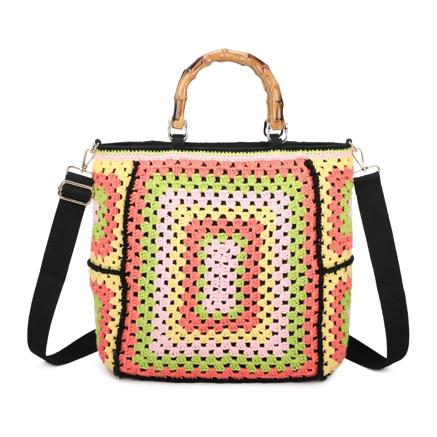 BAMBOO CROCHET TOTE BAG
