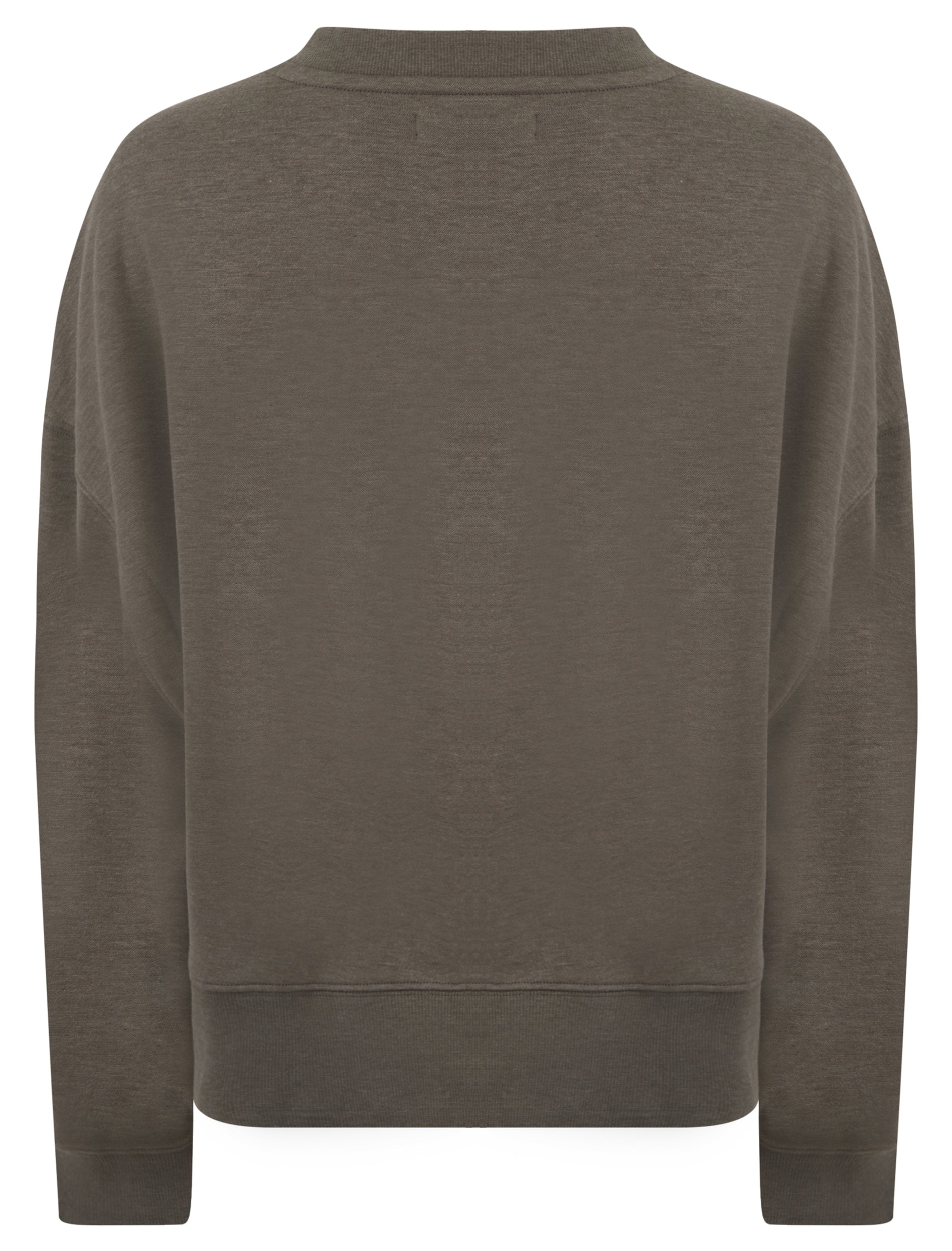 CHARCOAL BOSTON LOGO CROPPED SWEATSHIRT