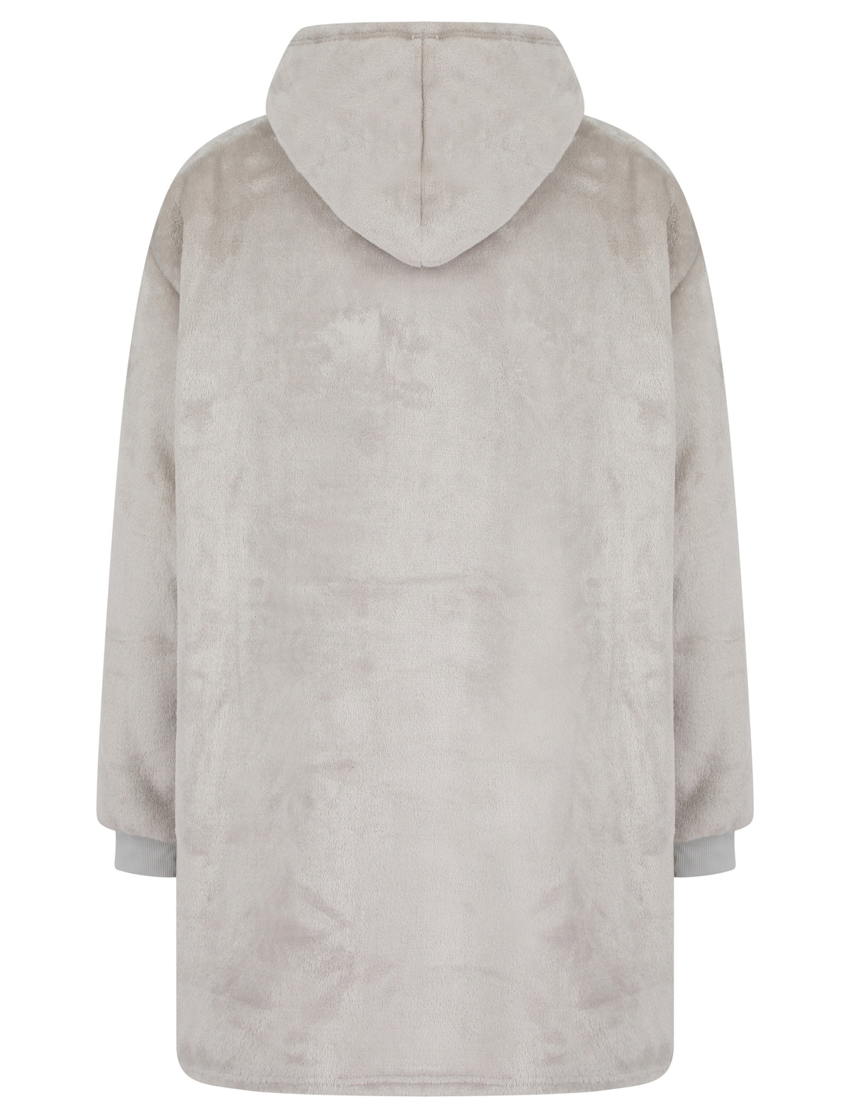 GREY TEDDY OVERSIZED SNUGGLE HOODIE