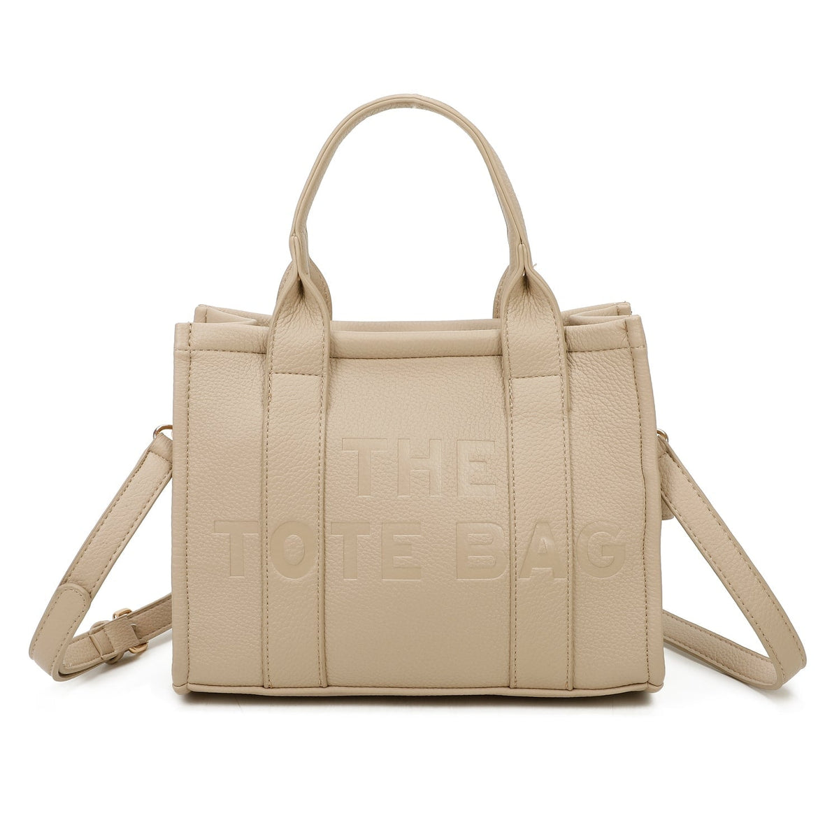 LIGHT BEIGE MEDIUM TOTE BAG