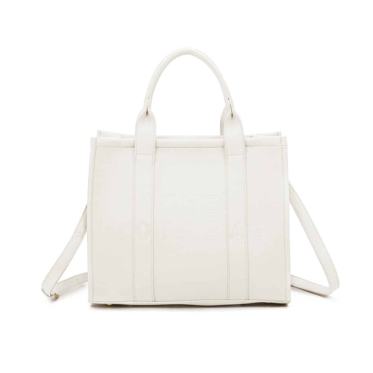 WHITE LARGE TOTE BAG