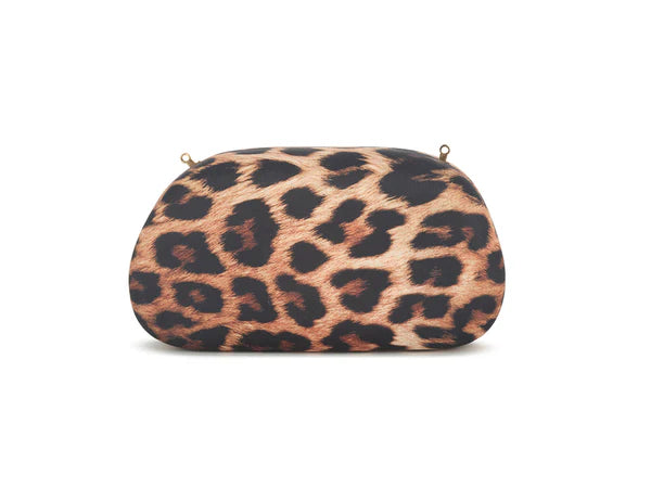 LEOPARD GOLD CLASP BOX BAG