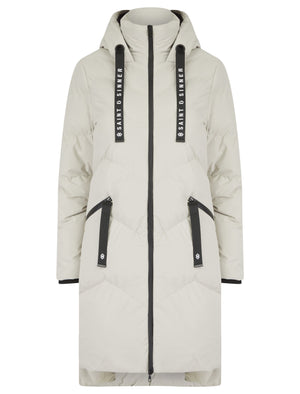 OYSTER HOODED PUFFER COAT