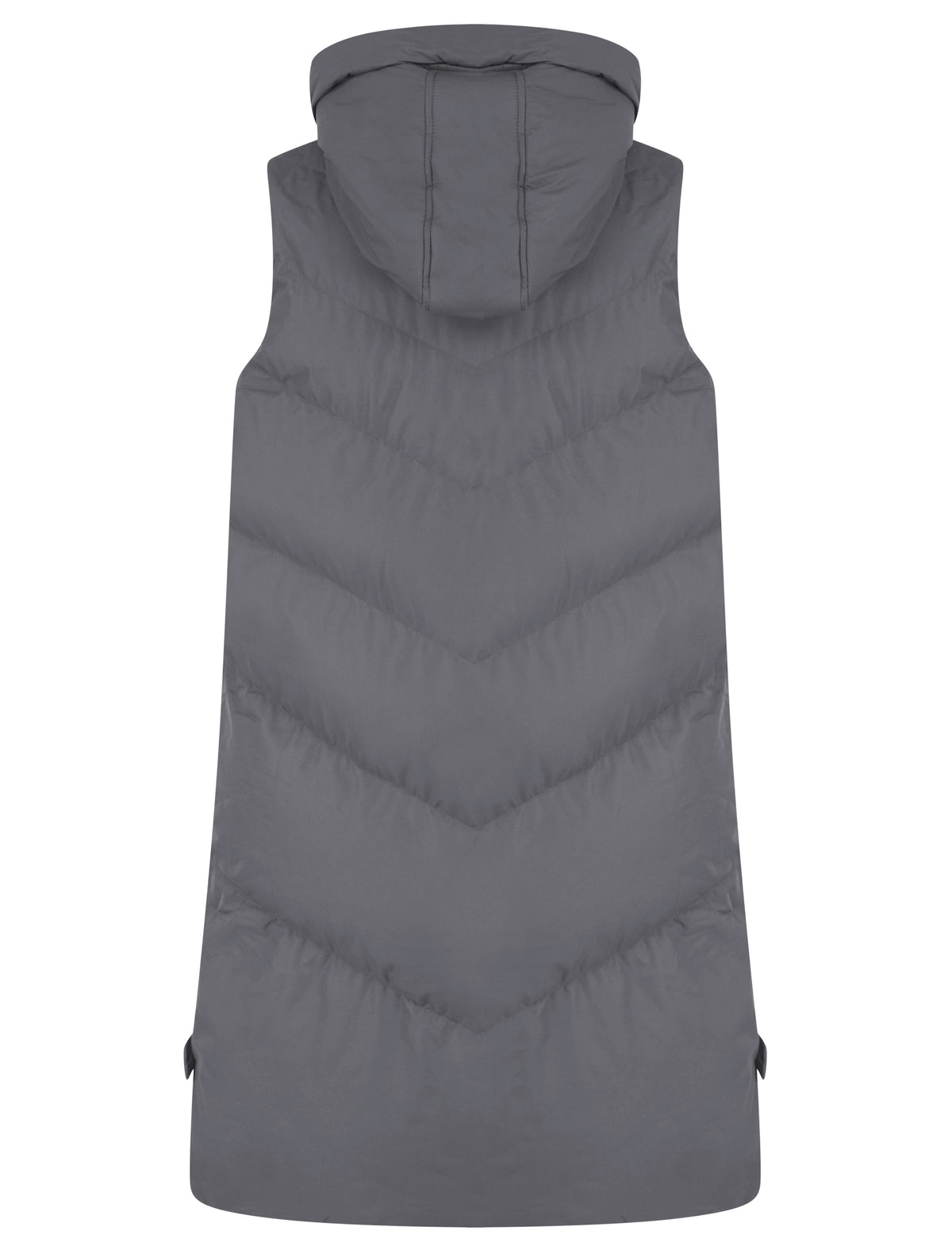GRAPHITE HOODED ZIP UP GILET