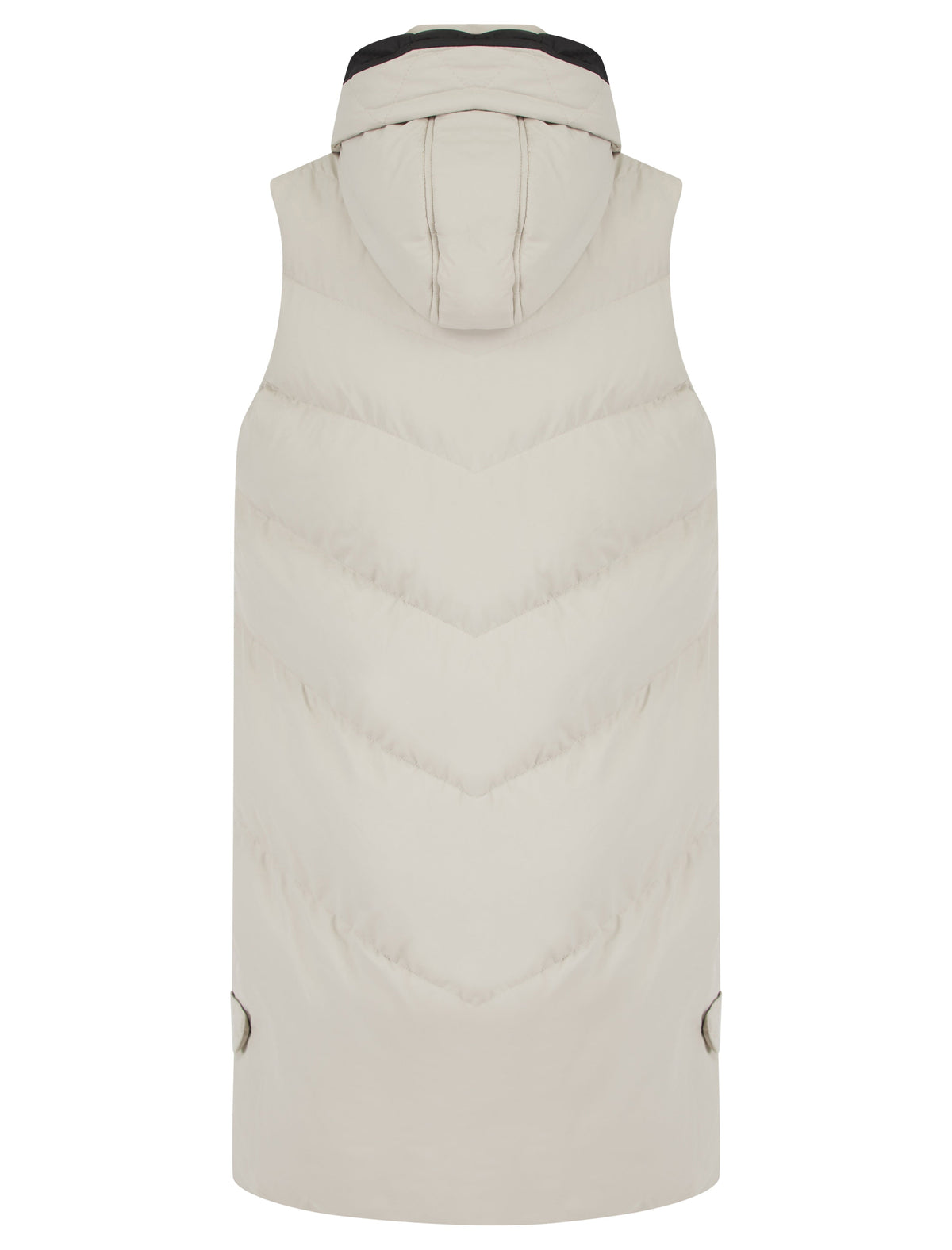 OYSTER HOODED ZIP UP GILET