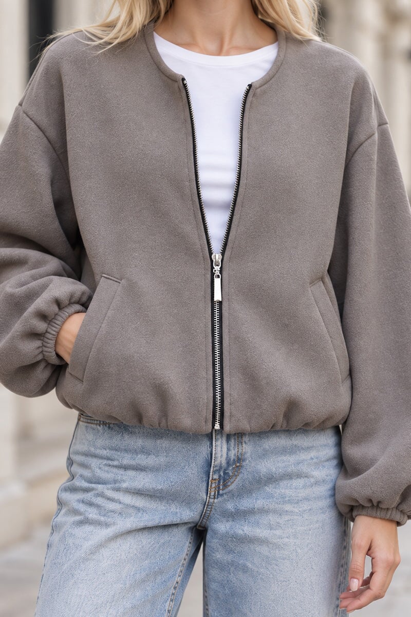 STONE SOFT BOMBER JACKET
