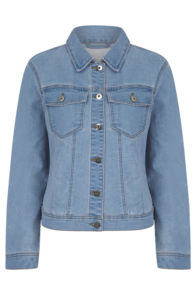 Women's light blue denim jacket hotsell