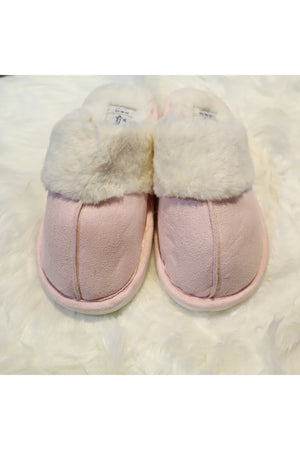 PINK FAUX FUR SLIPPER